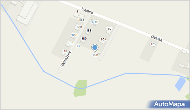 Gortatowo, Daleka, 8CB, mapa Gortatowo