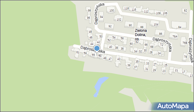 Gorzów Wielkopolski, Dąbroszyńska, 53, mapa Gorzów Wielkopolski