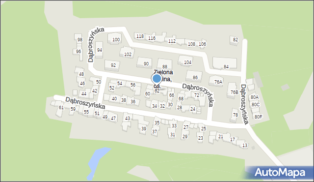 Gorzów Wielkopolski, Dąbroszyńska, 62, mapa Gorzów Wielkopolski