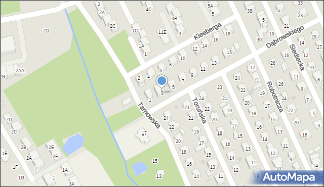 Grodzisk Mazowiecki, Dąbrowskiego Henryka, gen., 3, mapa Grodzisk Mazowiecki