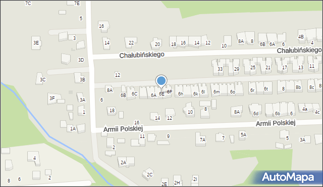 Grodzisk Mazowiecki, Daleka, 6E, mapa Grodzisk Mazowiecki