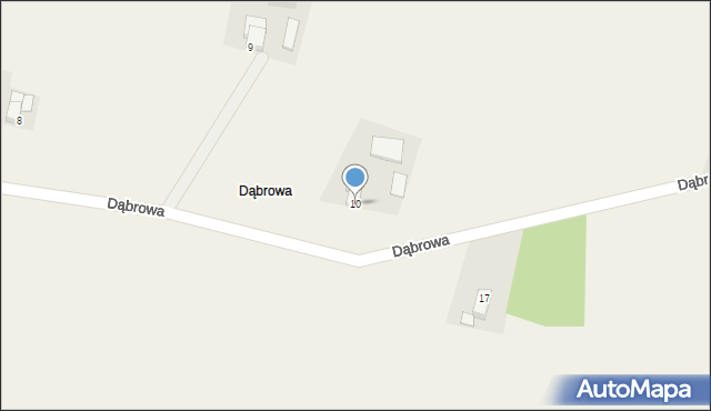 Gromoty, Dąbrowa, 10, mapa Gromoty