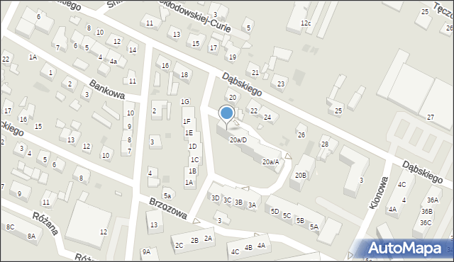 Gryfice, Dąbskiego Jana, 20a/E, mapa Gryfice