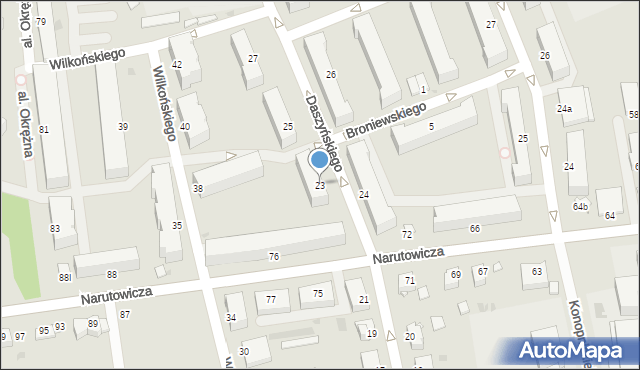 Inowrocław, Daszyńskiego Ignacego, 23, mapa Inowrocławia