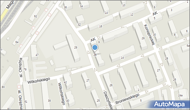 Inowrocław, Daszyńskiego Ignacego, 28, mapa Inowrocławia