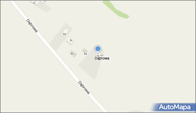 Jaśkowice, Dąbrowa, 8, mapa Jaśkowice