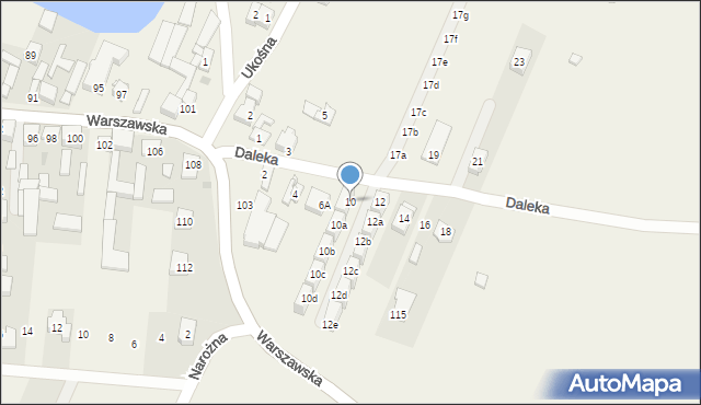 Jaworowa, Daleka, 10, mapa Jaworowa