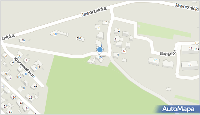 Jaworzno, Dąbrówka, 10, mapa Jaworzno