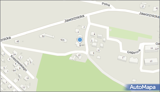 Jaworzno, Dąbrówka, 8, mapa Jaworzno