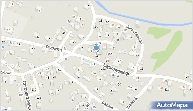 Jaworzno, Dąbrowskiego Jarosława, gen., 11, mapa Jaworzno