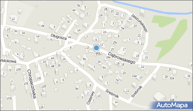 Jaworzno, Dąbrowskiego Jarosława, gen., 14B, mapa Jaworzno