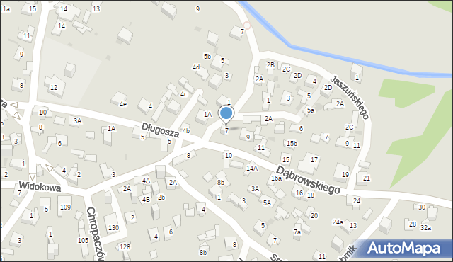 Jaworzno, Dąbrowskiego Jarosława, gen., 7, mapa Jaworzno