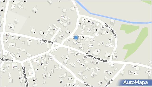 Jaworzno, Dąbrowskiego Jarosława, gen., 9, mapa Jaworzno