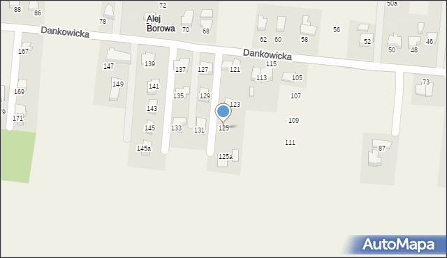 Kaniów, Dankowicka, 125, mapa Kaniów