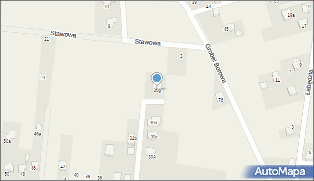 Kaniów, Dankowicka, 30g, mapa Kaniów