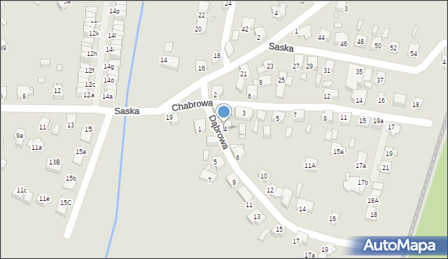 Katowice, Dąbrowa, 4, mapa Katowic