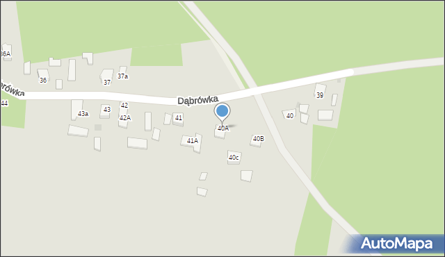 Kazimierz Dolny, Dąbrówka, 40A, mapa Kazimierz Dolny