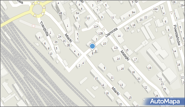 Kędzierzyn-Koźle, Damrota Konstantego, 6, mapa Kędzierzyna-Koźle