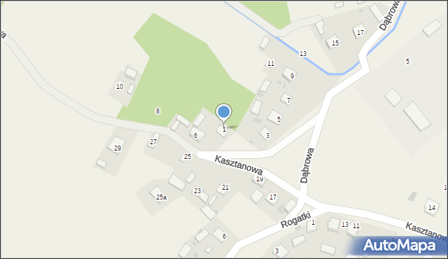 Kępie Zaleszańskie, Dąbrowa, 1, mapa Kępie Zaleszańskie