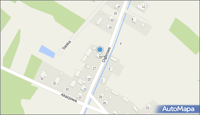 Kępie Zaleszańskie, Dąbrowa, 29, mapa Kępie Zaleszańskie