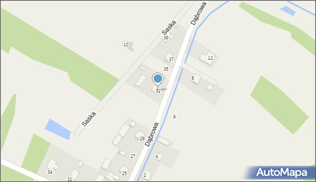 Kępie Zaleszańskie, Dąbrowa, 31, mapa Kępie Zaleszańskie