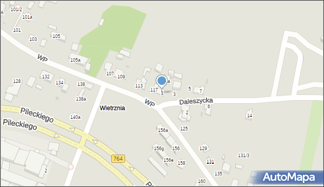 Kielce, Daleszycka, 1, mapa Kielc