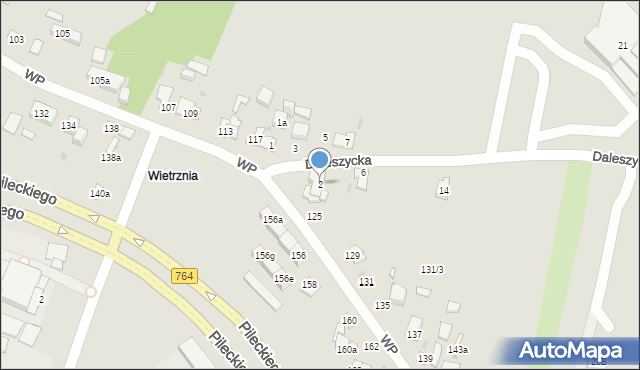 Kielce, Daleszycka, 2, mapa Kielc