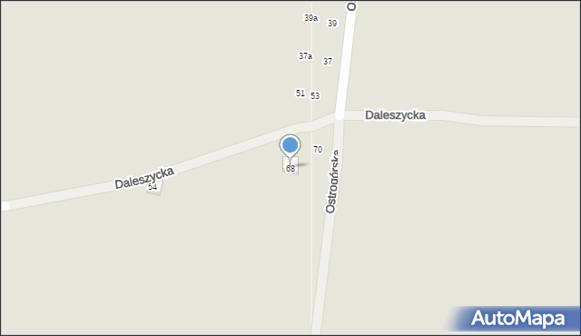 Kielce, Daleszycka, 68, mapa Kielc