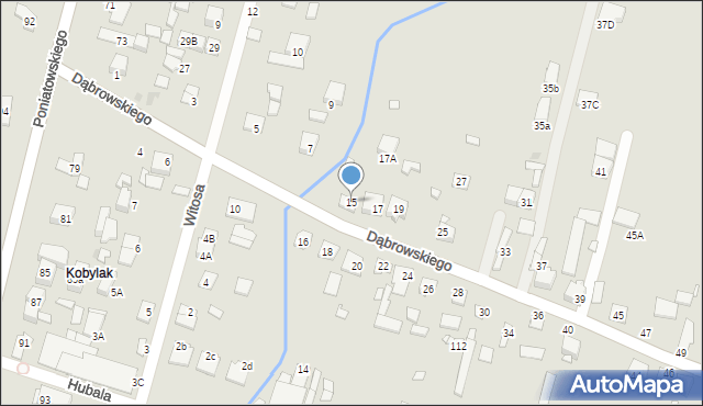Kobyłka, Dąbrowskiego Henryka, gen., 15, mapa Kobyłka