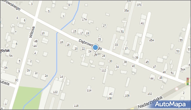 Kobyłka, Dąbrowskiego Henryka, gen., 26, mapa Kobyłka