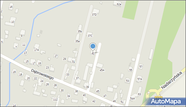 Kobyłka, Dąbrowskiego Henryka, gen., 41, mapa Kobyłka