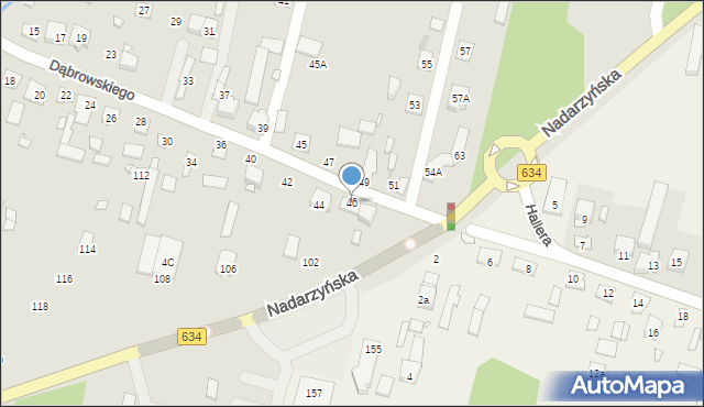 Kobyłka, Dąbrowskiego Henryka, gen., 46, mapa Kobyłka