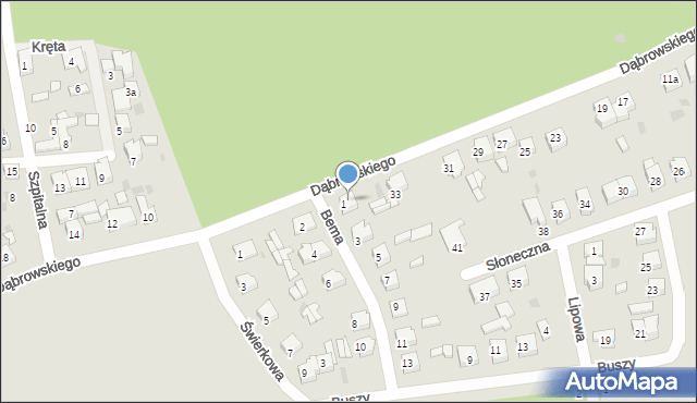 Koło, Dąbrowskiego Jarosława, gen., 35, mapa Koło