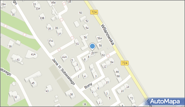 Konstancin-Jeziorna, Dąbrówki, 10, mapa Konstancin-Jeziorna