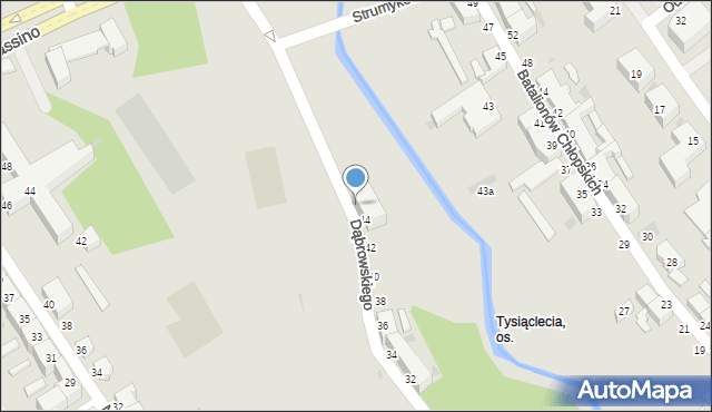 Koszalin, Dąbrowskiego Jarosława, gen., 46, mapa Koszalina