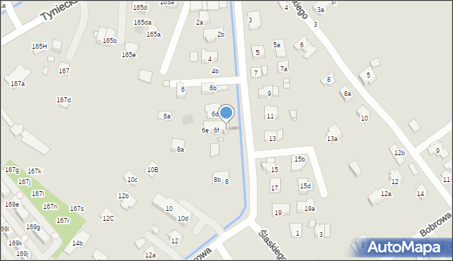 Kraków, Dąbrowa, 6g, mapa Krakowa