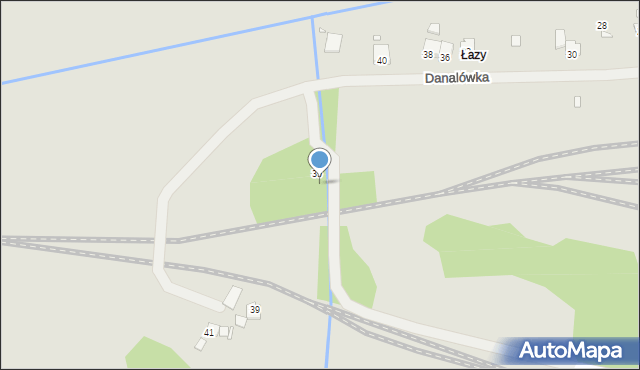 Kraków, Danalówka, 37, mapa Krakowa