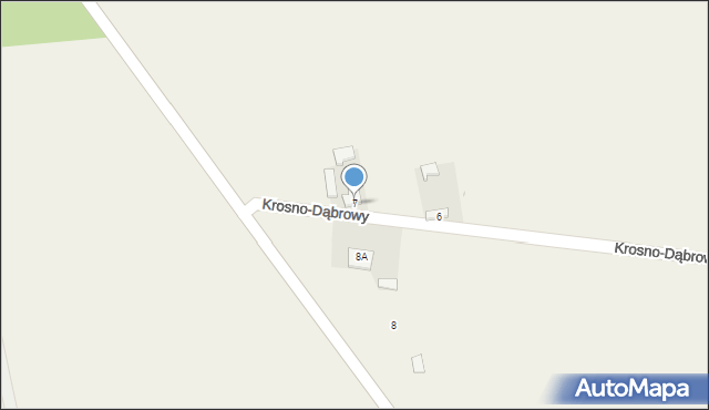 Krosno, Dąbrowa Krośnieńska, 7, mapa Krosna