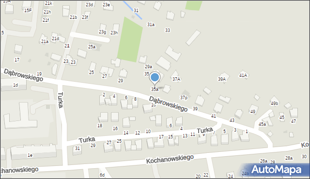 Łańcut, Dąbrowskiego Henryka, gen., 35a, mapa Łańcut