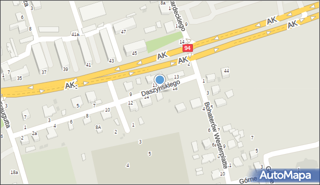 Łańcut, Daszyńskiego Ignacego, 16, mapa Łańcut