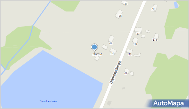 Libiąż, Dąbrowskiego Jarosława, gen., 46a, mapa Libiąż