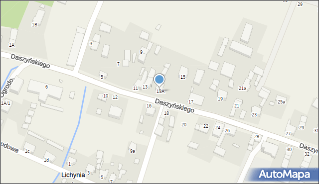 Lichynia, Daszyńskiego, 13A, mapa Lichynia