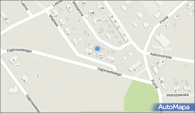 Lidzbark Warmiński, Dąbrowskiego Jarosława, gen., 16, mapa Lidzbark Warmiński