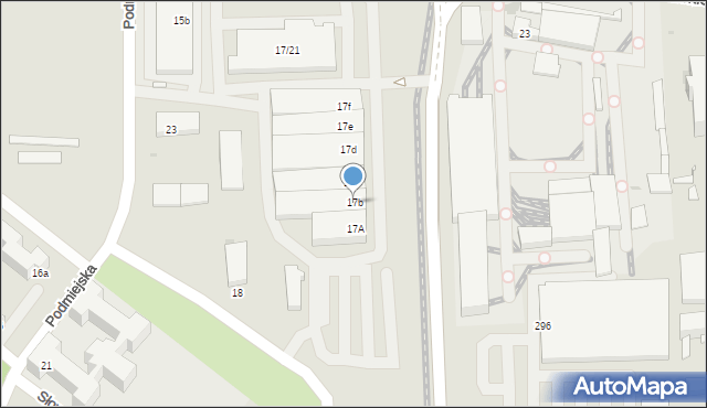 Łódź, Dąbrowskiego Jarosława, gen., 17b, mapa Łodzi