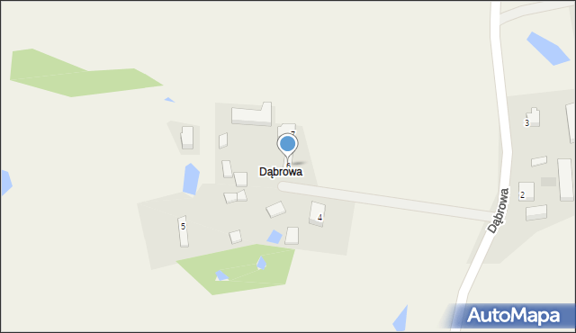 Łosienice, Dąbrowa, 6, mapa Łosienice