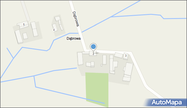 Łowkowice, Dąbrowa, 2, mapa Łowkowice