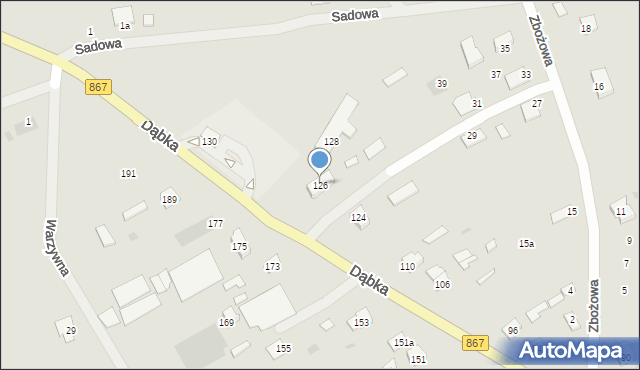 Lubaczów, Dąbka Stanisława, płk., 126, mapa Lubaczów
