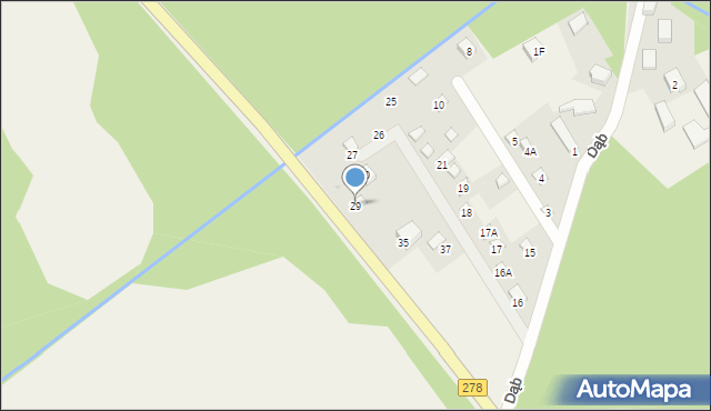 Lubogoszcz, Dąb, 29, mapa Lubogoszcz