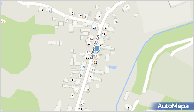 Miasteczko Krajeńskie, Dąbrowskiego, 31, mapa Miasteczko Krajeńskie