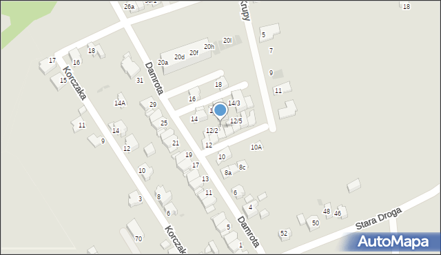 Mikołów, Damrota Konstantego, 12/3, mapa Mikołów